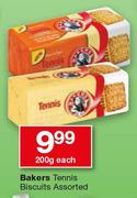 Bakers Tennis Biscuits Assorted-200g Each