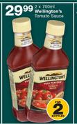 Wellington's Tomato Sauce-2 x 700ml