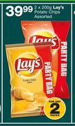 Lay's Potato Chips Assorted-2 x 200g