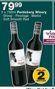 Perdeberg Winery Shiraz/Pinotage/Merlot Soft Smooth Red-2 x 750ml