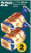 Albany Superior White Bread-2 x 700g