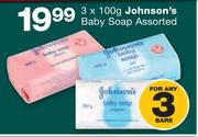 Johnson's Baby Soap Assorted-3 x 100g