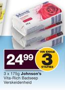Johnson's Vita Rich badseep verskeidenheid-3 x 175g