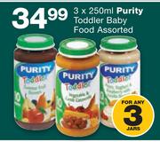 Purity Toddler Baby Food Assortesd-3 x 250ml