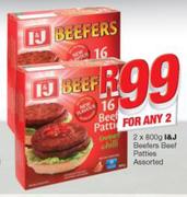 I&J Beefers Beef Patties-2x500g