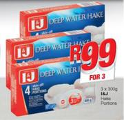 I&J Hake Portions-3x300g