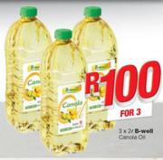 B-Well Canola Oil-3x2Ltr
