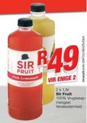 Sir Fruit 100% Vrugtesapmengsel Verskeidenheid-2x1.5Ltr Vir Enige