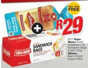 Supa Mama Small 50/ Medium 20 Sandwich Bags