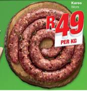 Karoo Wors-Per Kg