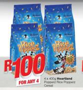 Heartland Popperz Rice Popperz Cereal-4x400g