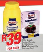 Moir's Custard Powder 500g & Moir's Dessert Mix 200g/300g Each-For Both