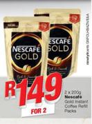 Nescafe Gold Instant Coffee Refill Packs-2x200g