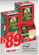 Jungle Regular/ Instant Oats-3x750g