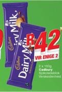 Cadbury Sjokoladeblok Verskeidenheid-2x150g Vir Enige