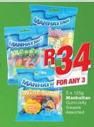 Manhattan Gum/ Jelly Sweets-3x125g