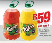 Fusion Concentrated Dairy Fruit Blend-Any 2x5Ltr