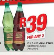 Liqui Fruit Sparkling Juice-Any 2x1.25Ltr