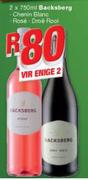 Backsberg Chenin Blanc / Rose / Droe Root-Any 2x750ml