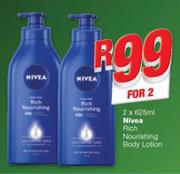 Nivea Rich Nourishing Body Lotion-2x625ml