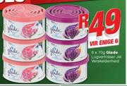 Glade Lugverfrisser Jel Verskeidenheid-Vir Enige 6x70g 