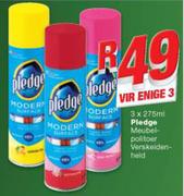 Pledge Meubelpolitoer Verskeidenheid-Vir Enige 3x275ml 