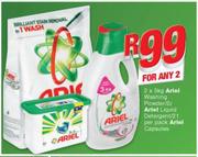 Ariel Washing Powder 2x3kg/ Ariel Liquid Detergent 2Ltr/ Ariel Capsules 21's-For Any 2