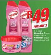 Chemico Paste Clean 3x500g/ Chemico Liqui Clean 750ml-For Any 3