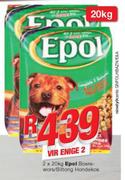 Epol Boerewors & Biltong Hondekos- Vir Enige 2x20kg