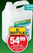 Housebrand All Purpose Cleaner Lemon/Lavender-5Ltr Each