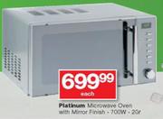 Platinum 20Ltr Microwave Oven With Mirror Finish