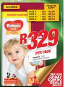 Huggies Gold Disposable Nappies-Per Pack