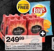 Strengbow Apple Cider NRB 24X330ml+free Lay's Chips 125g