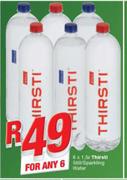 Thirsti Still/Sparkling Water-6X1.5L