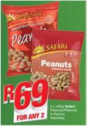 Safari Peanuts/Peanuts & Raisins-2X450g