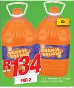 Sunfirst 8% Orange Squash Concentrate-2X5L
