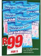 Manhattan Pink & Wjite Marshmallows-5X400g