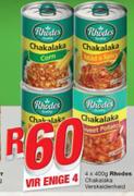 Rhodes Chakalaka-4X400g