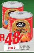 All Gold Smooth Apricot Jam-2X900g