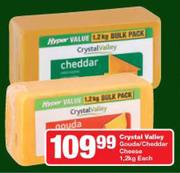 Crystal Valley Gouda/Cheddar Cheese-1.2Kg Each