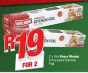Supa Mama Embossed Kitchen Foil-2 x 5m