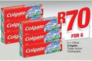 Colgate Triple Action Toothpaste-6X100ml