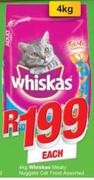 Whiskas Meaty Nuggets Cat Food-4Kg Each