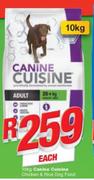 Canine Cuisine Chicken & Rice Dog Food-10Kg Each