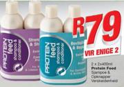 Protein Feed Shampoo & Conditioner-2X2X400ml
