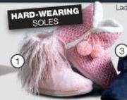 Ladies Slipper Boots Assorted Sizes 3-8-Per Pair