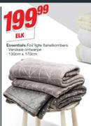 Essentials Foil Ligte flanelkombers-130cm x 170cm Elk