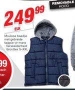 moulose baadjie met gebrelde kappie vir mans-Elk