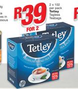 Tetley Tagless Teabags-2 x 102 Per Pack