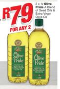 Olive Pride A Blend Of Seed Oils & Extra Virgin Olive Oil-2 x 1Ltr